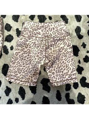 Tan Lines Sport by Sivan Ayla Leopard Biker Shorts